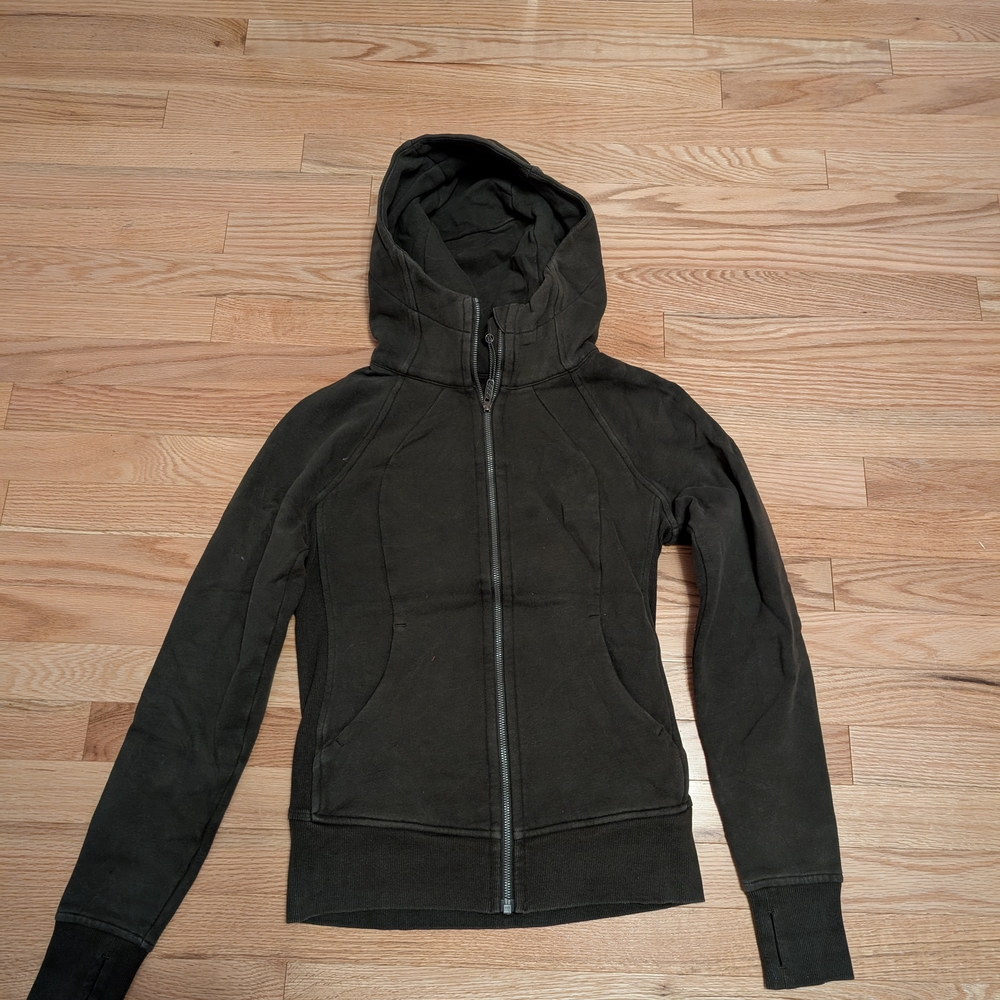 lululemon athletica Dark Green Zip-Up Hoodie